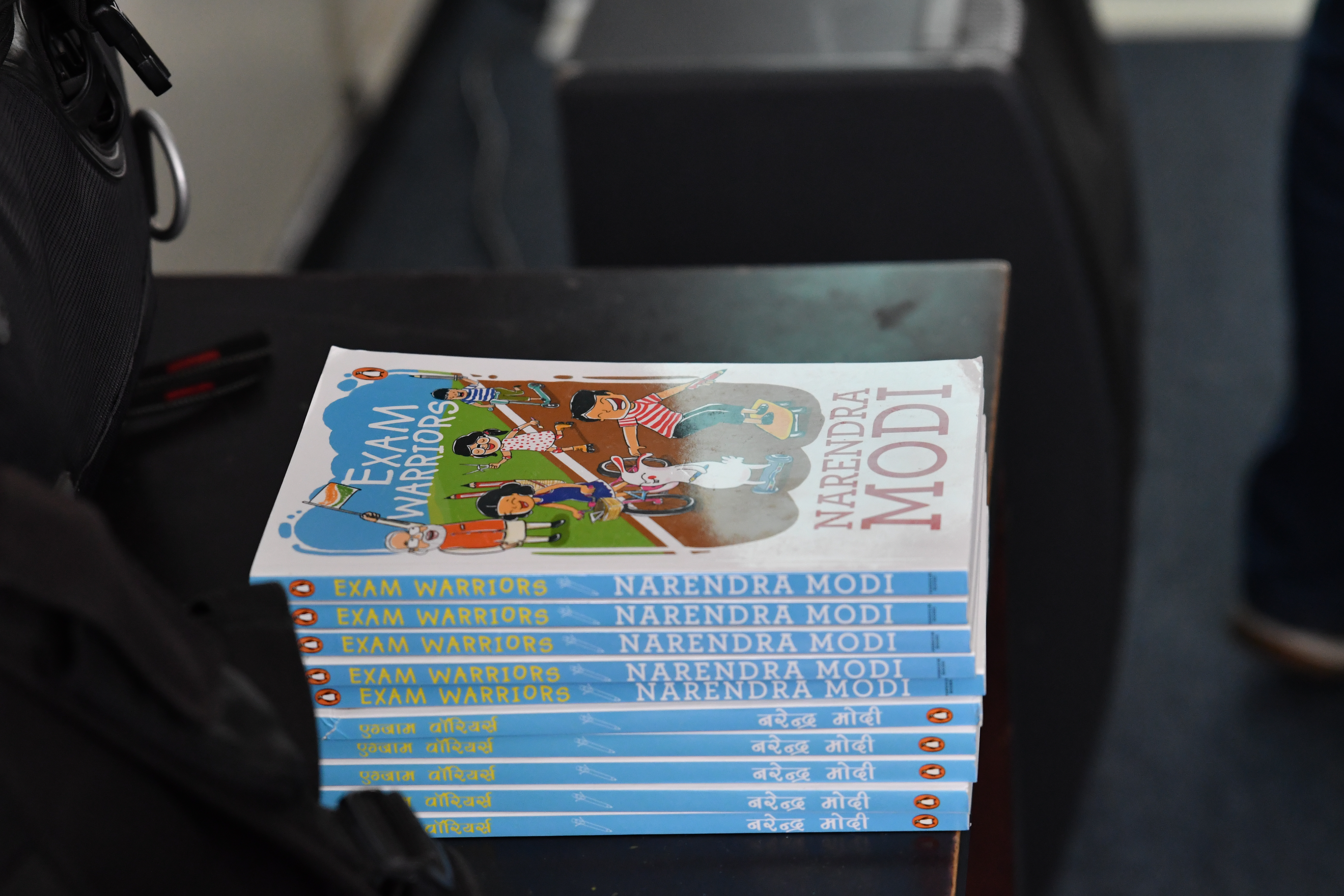 IndieStrings gifted copies of Indian PM Narendra Modi's book 'Exam Warriors' for the school library. Photo courtesy: IndieStrings 