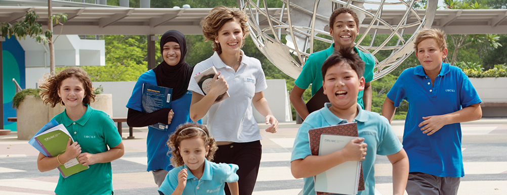 Children from across infant, junior, middle and senior school at UWCSEA East Campus. 