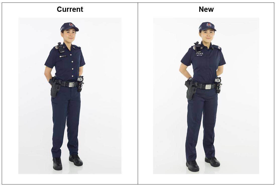 Singapore Police officers will don a new uniform from April 16 to help them keep cool and comfortable. 