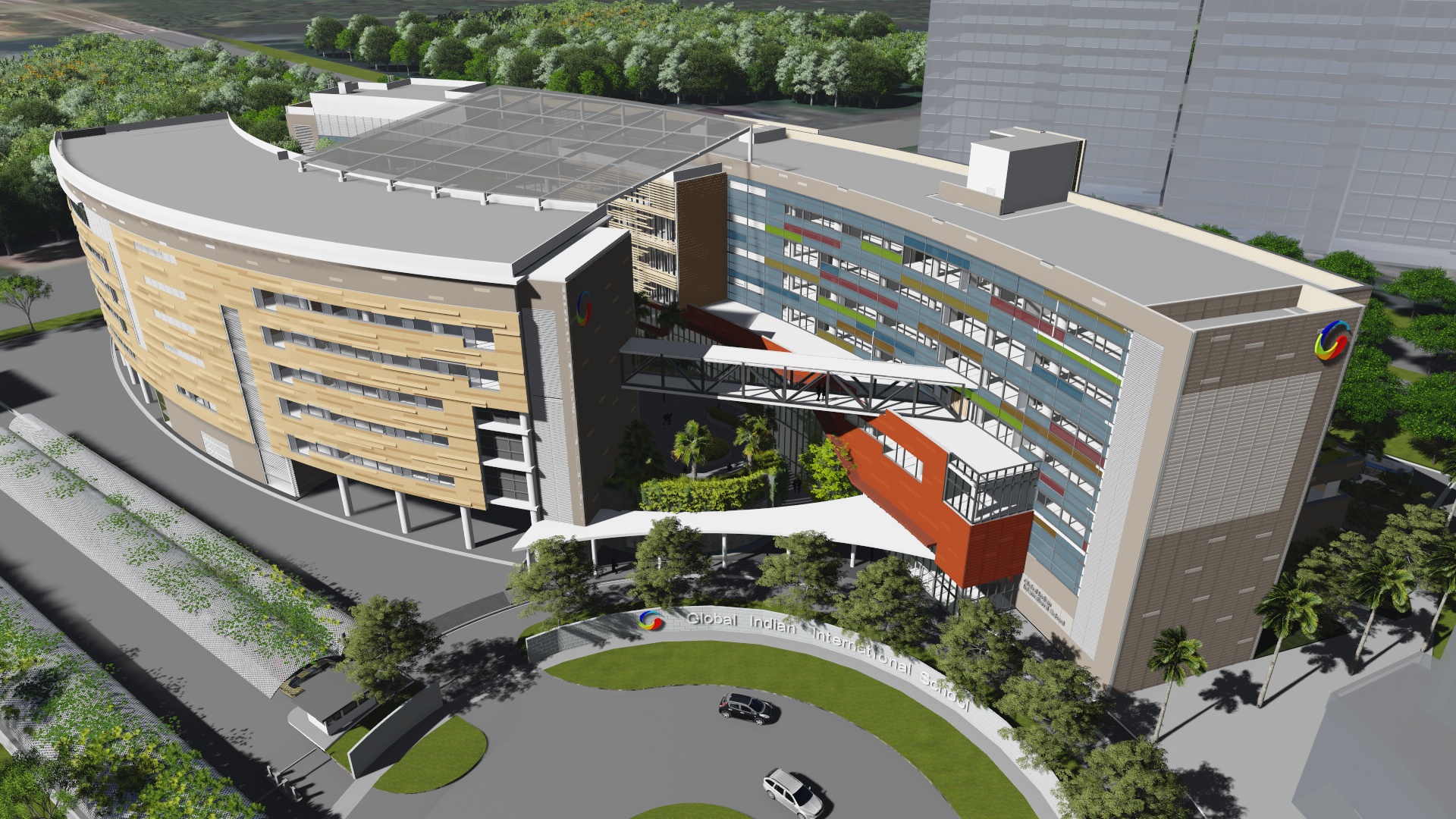the Global Indian International School (GIIS) leads the way at its brand new SMART Campus situated within the Punggol Digital District.