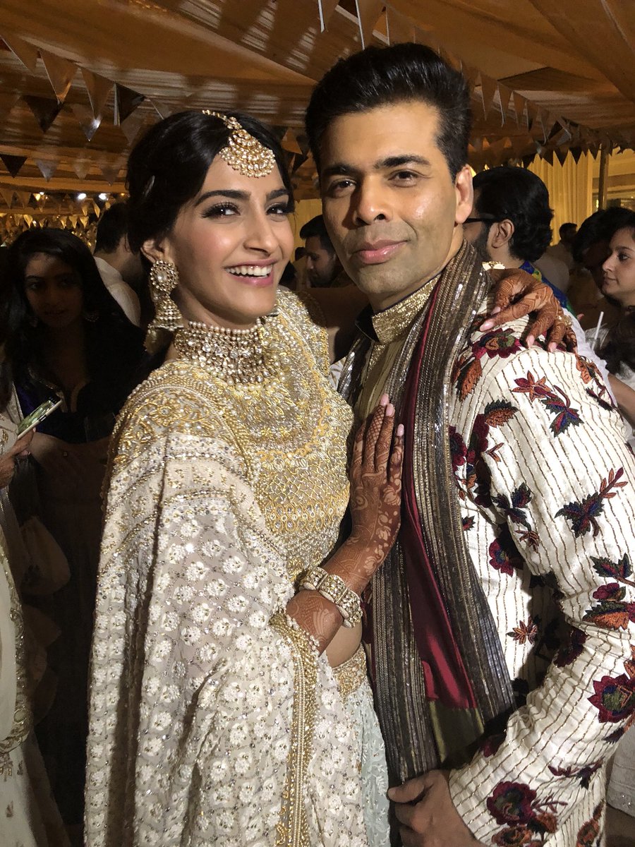 Karan Johar tweeted this picture with the gorgeous Sonam Kapoor.