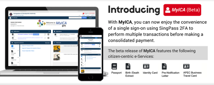 Immigration and Checkpoints Authority (ICA) rolled out MyICA in April which is currently in its beta testing stage. 