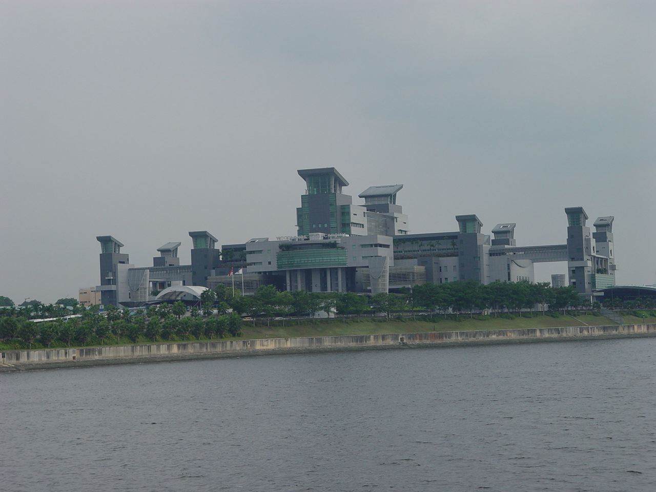 View of Woodlands Checkpoint of Singapore. 
