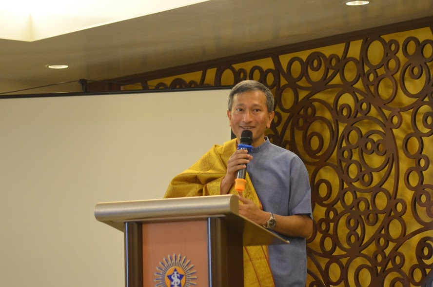 Dr Vivian Balakrishnan, Foreign Minister of Singapore speaking during the book release function of ‘The Tamil Community and Making of Modern Singapore’.