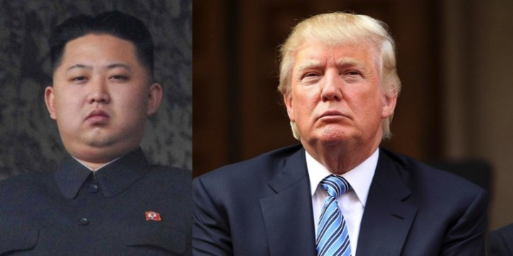 US President Donald Trump (left) and North Korea leader Kim Jong-Un