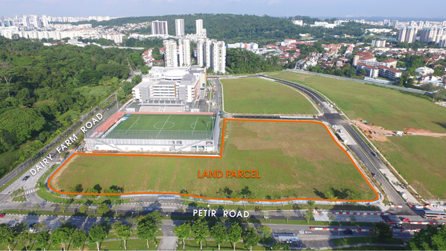 The Dairy Farm Road land parcel located opposite the Dairy Farm Nature Park, is more than 19,000 sq m in size.
