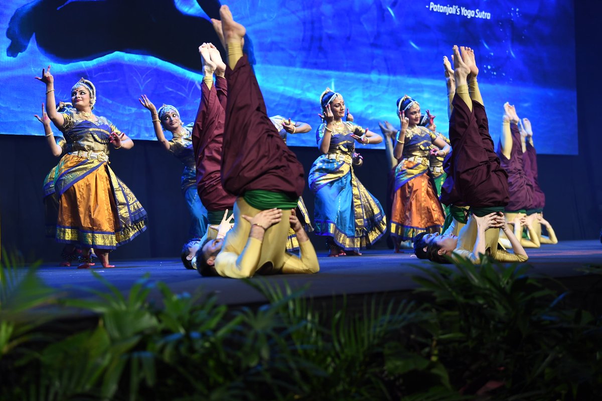 Anushasanam, a dance and yoga performance that depicted the benefits of practising the ancient art of Yoga