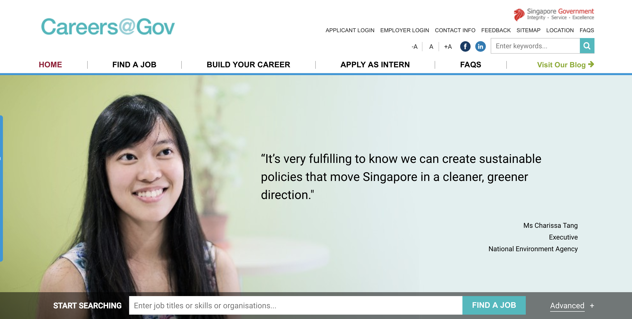Photo: Screenshot of Career@Gov