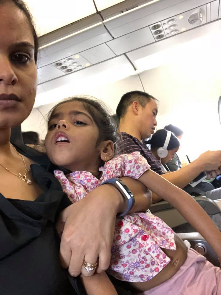 Divya George, the mother of the five-year-old girl, posted this picture on her FB page