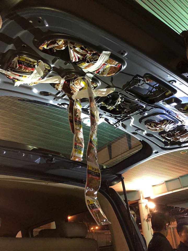 Sachets of chewing tobacco were also concealed in modified rear boot compartment. 