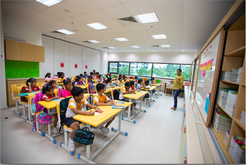 Within the classroom, there are two interactive and highly customised whiteboards that will allow digital collaboration between teachers and students