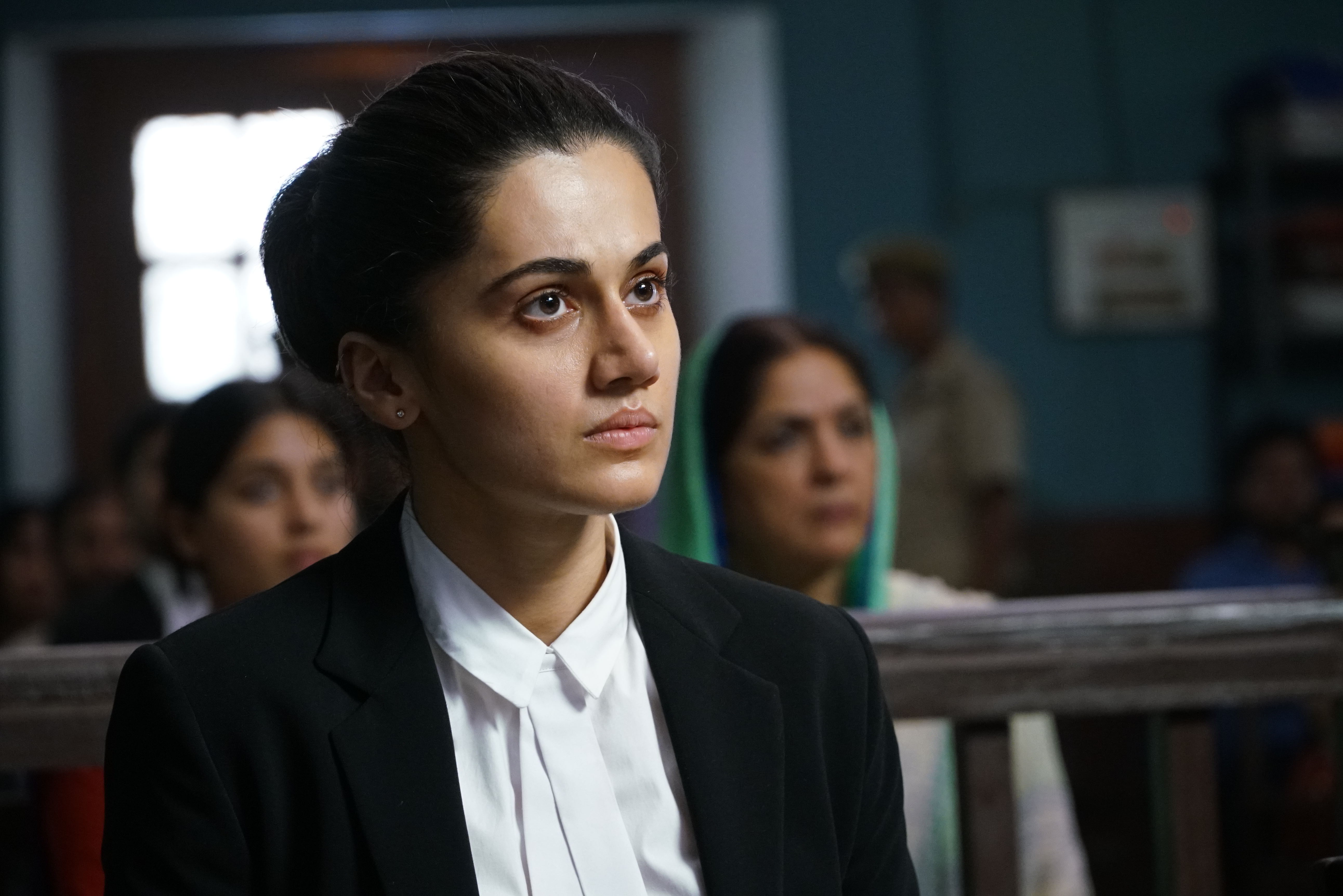 Taapsee Pannu portrays the character of Aarti Mohammad who is a lawyer in the film 'Mulk'. Photo courtesy: Zee International