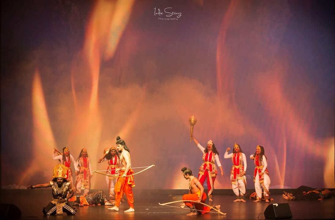 Goodness always wins over evil! Destroying Ravan. Photo courtesy: Indie Strings