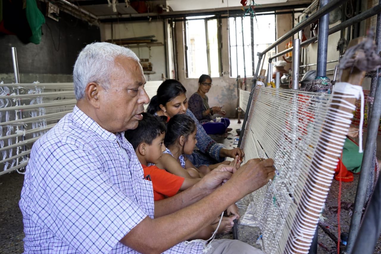 Kanubhai Salvi has been conducting exhibitions and workshops around the globe for the past for decades.