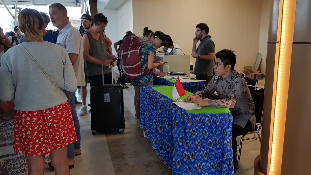  Ministry of Foreign Affairs (MFA) of Singapore has set up a counter at Lombok International Airport to provide consular assistance to Singaporeans affected by the earthquake in Lombok. Photo courtesy: Facebook page of MFA