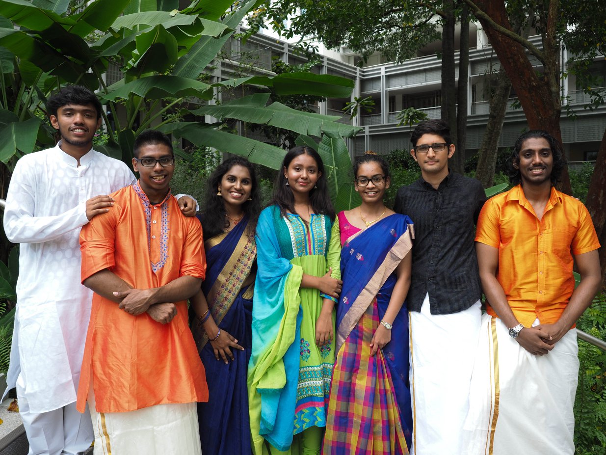 A few Indian students from NUS. Photo Credits: NUS Indian Society Facebook page