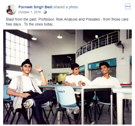 Naresh Agarwal is with Pavneet Singh Bedi and Vikas Deep Sharma at Nanyang Technological University, Singapore in Oct 1995 Photo Credit: Pavneet Singh Bedi