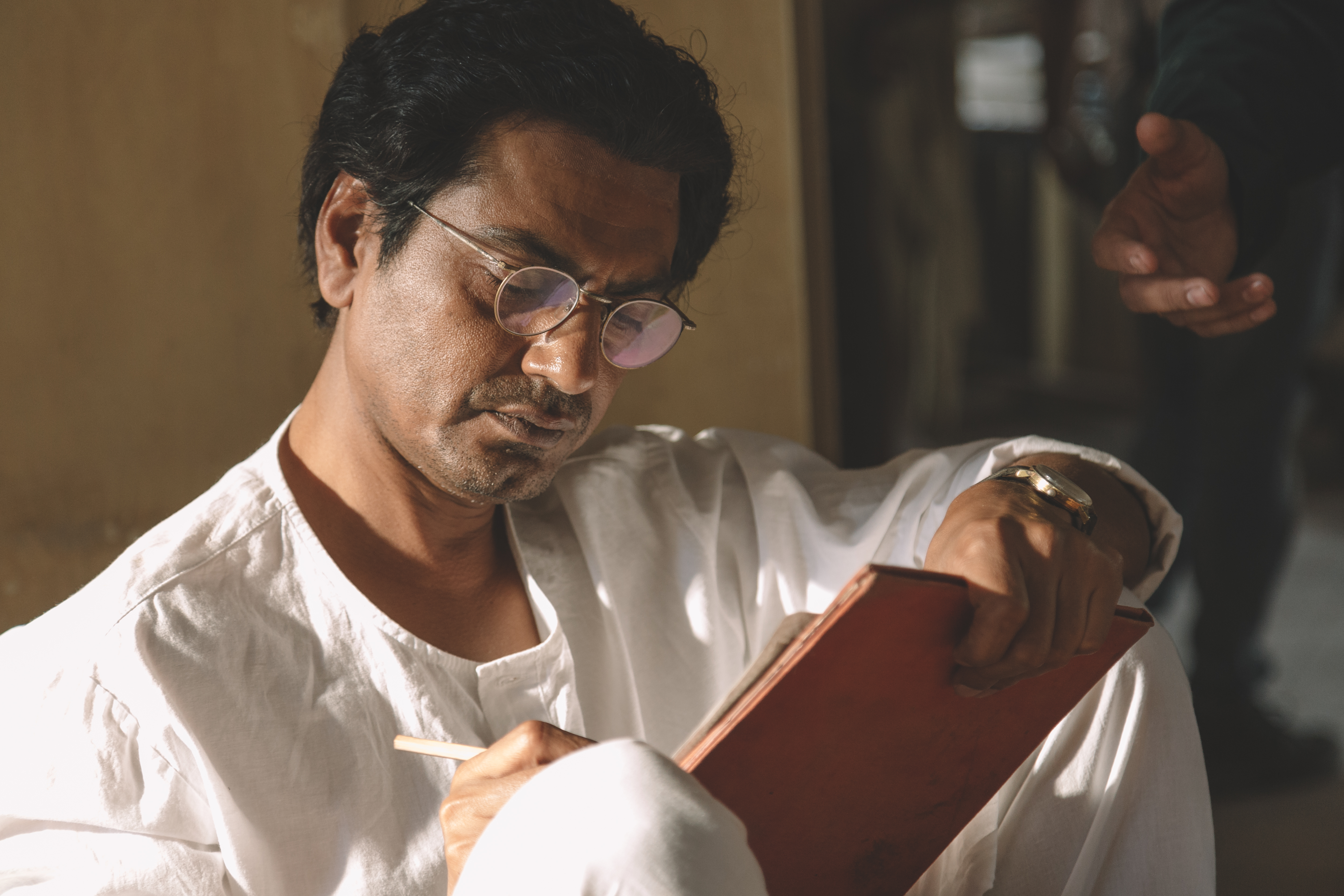 Nawazuddin Siddiqi, immersed in his role as Sadat Hassan Manto. Photo courtesy: Viacom 18