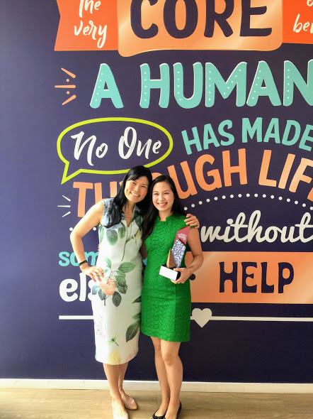 Emily Teng, Founder,  Blessings in a Bag (right) along with Melissa Kwee, CEO of National Volunteer & Philanthropy Centre. Photo: Connected to India