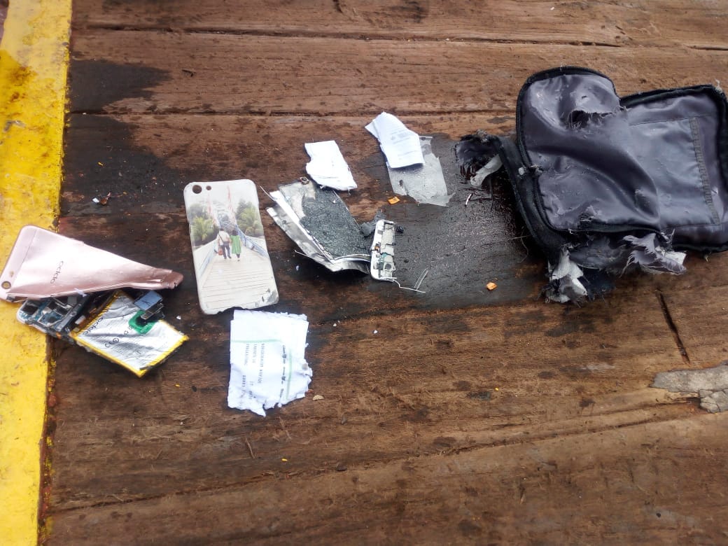 The rescue team had recovered various types of documents, including ID cards, passports and driver's licenses. Photo courtesy: Twitter@/BNPB-Indonesia 