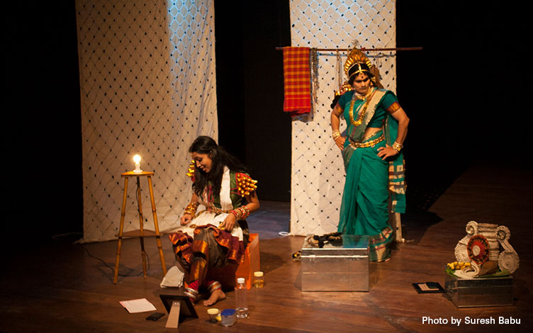 The play Akshayambara has received several awards. Photo courtesy: Esplanade Theatres on the Bay