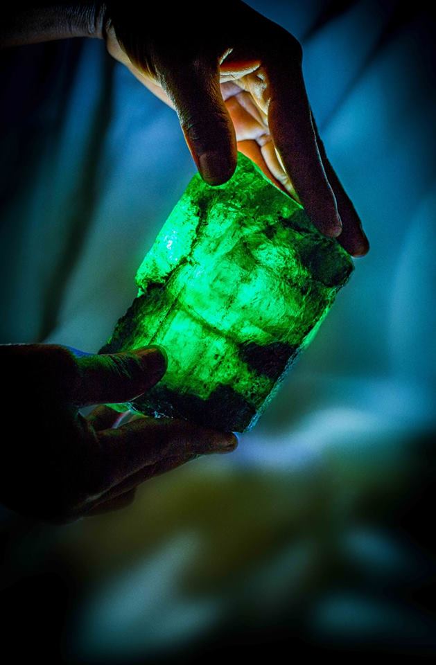 Lion Emerald was discovered at Kagem, the world’s largest emerald mine. Photo courtesy: Facebook page of Gemfields