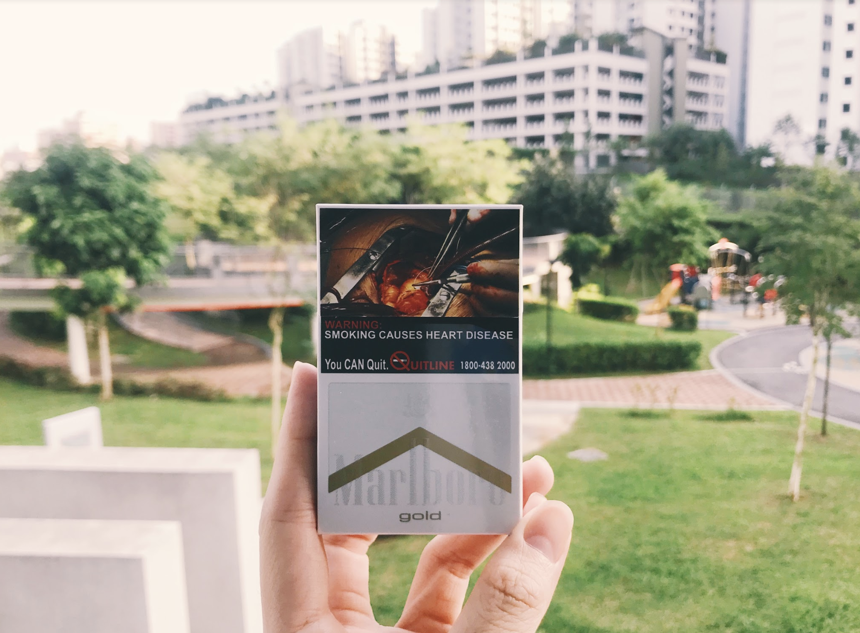 Current tobacco packaging. Photo: Connected to India