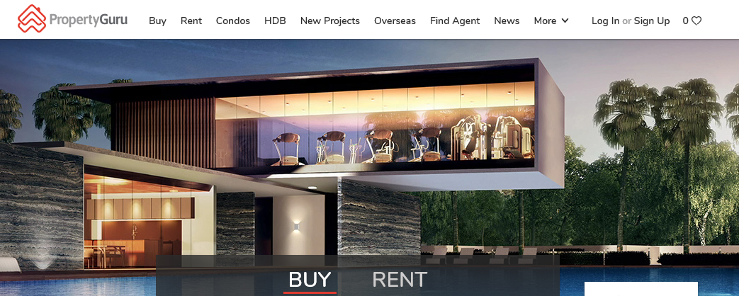 PropertyGuru has secured an investment of SGD200 million from private equity firm KKR and Co. Screenshot of PropertyGuru website