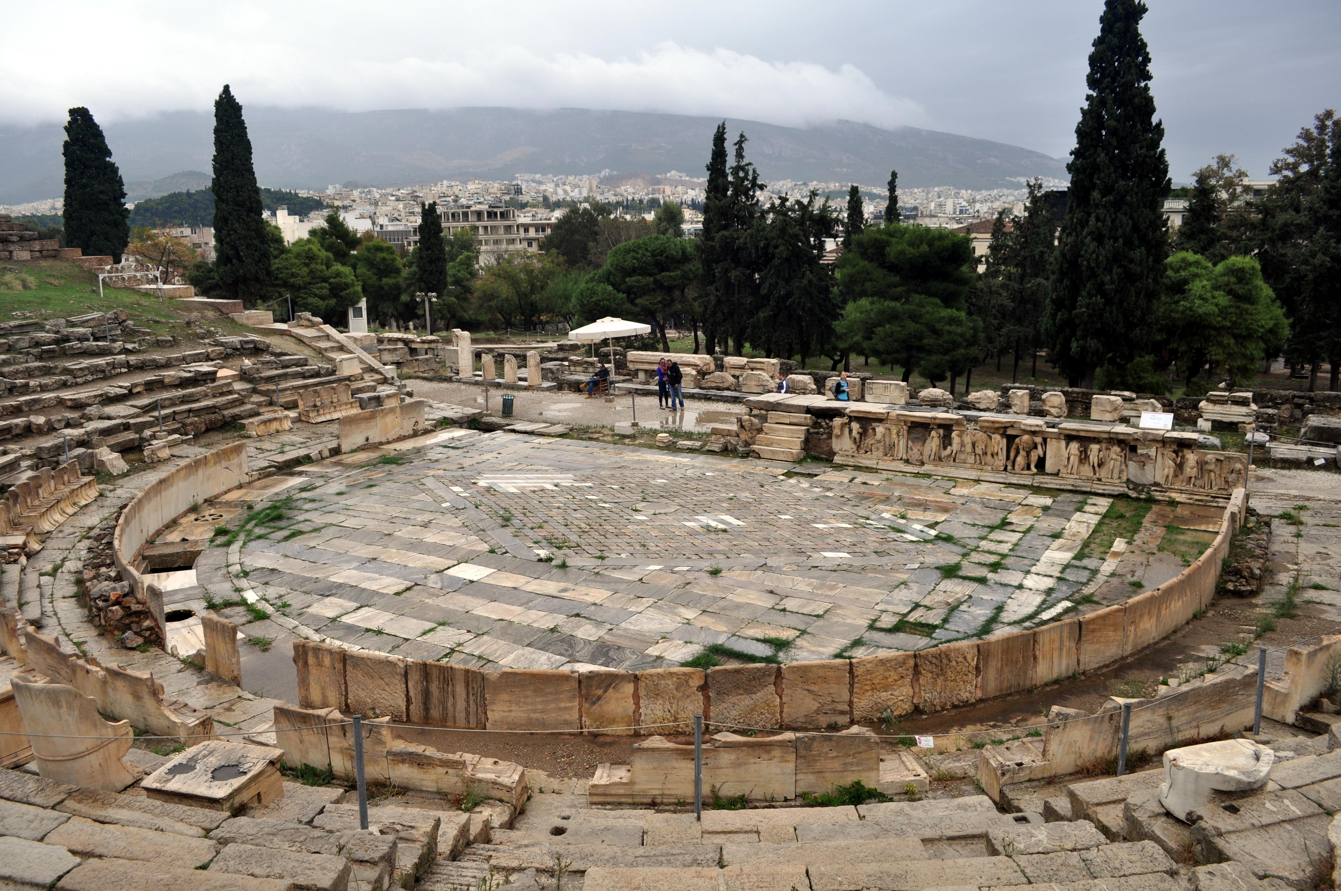 The Theatre of Dionysus, one of the world's oldest theatre, arose in the 5th century BC where works of Aeschylus, Sophocles, and Aristophanes were staged and 17,000 spectators could watch them. Photo courtesy: Wikimedia 