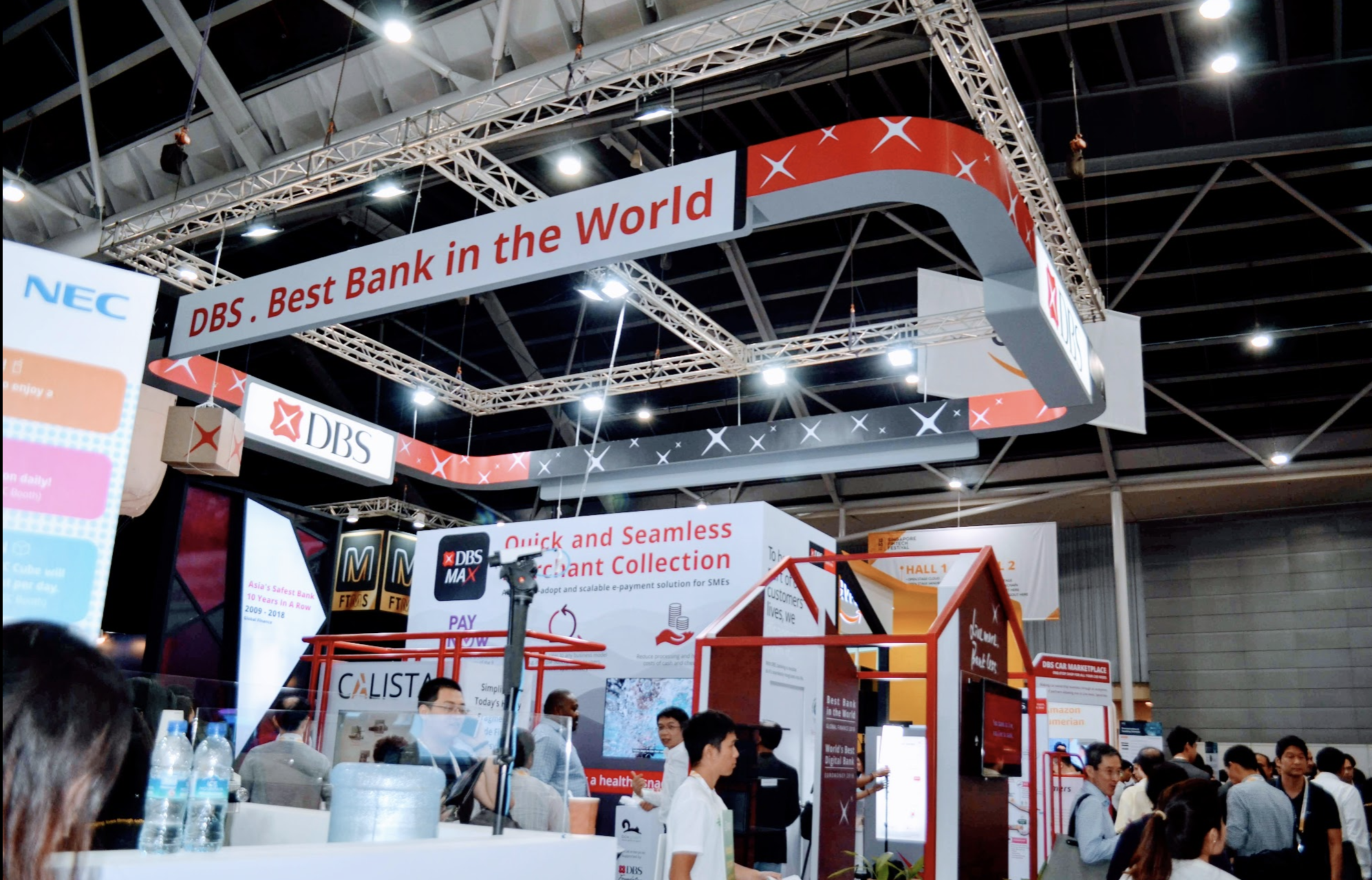 DBS shouting about their being the - Best Bank in the World. Why shouldn't they lah? Go DBS! Photo: Connected to India