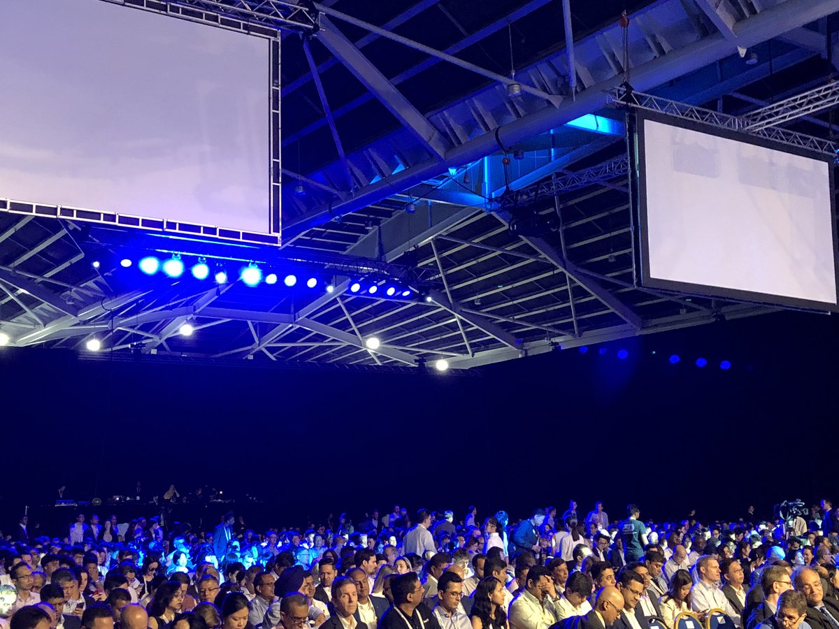 CEOs of fintech majors and startups, finance and IT professionals listen to Indian Prime Minister Narendra Modi ahead of his keynote address (Photo courtesy: Ministry of External Affairs, India