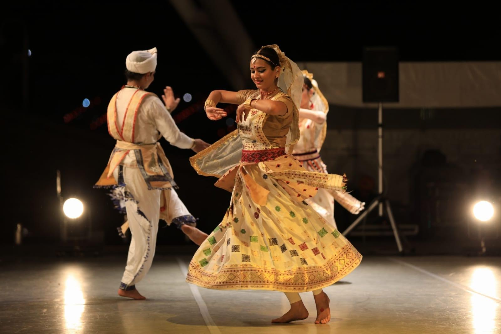 SATRARANGA – Dancing Monks of Majuli. SATRARANGA is a group of performing artists and monks from the island of Majuli who have dedicated their lives to the promotion and propagation of the art and culture of sattriya. Photo courtesy: Esplanade