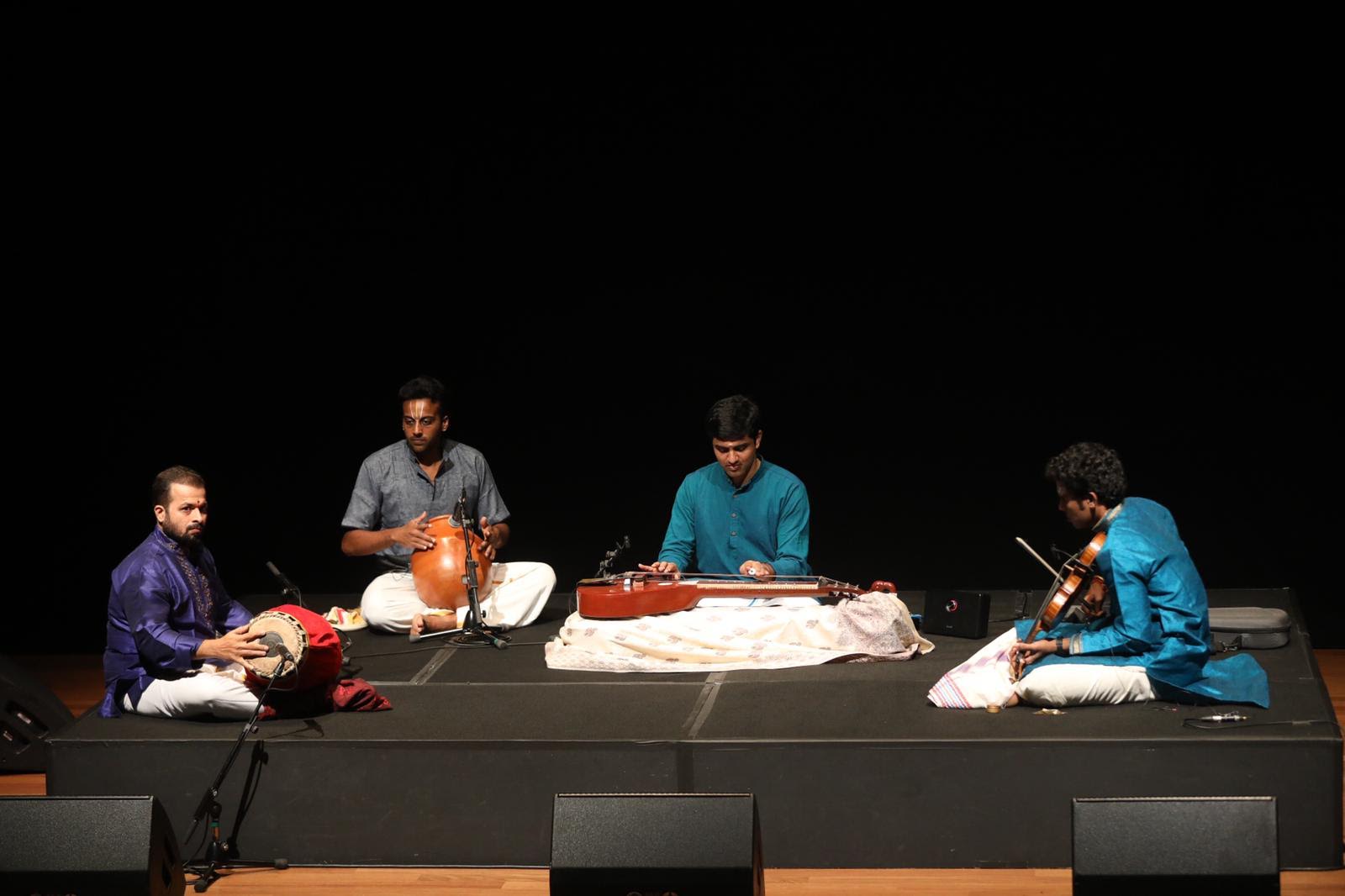 Texas-born music prodigy Vishaal Sapuram plays the chitravina, which some say inspired the Hawaiian slide guitar. Photo courtesy: Esplanade