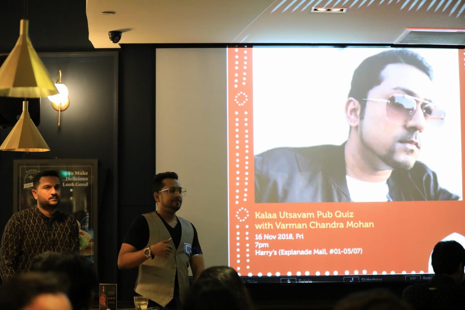 It was an intense test of general knowledge of the Indian arts, history and culture at this fun event hosted by Vasantham celebrity host and actor Varman Chandra Mohan. Photo courtesy: Esplanade