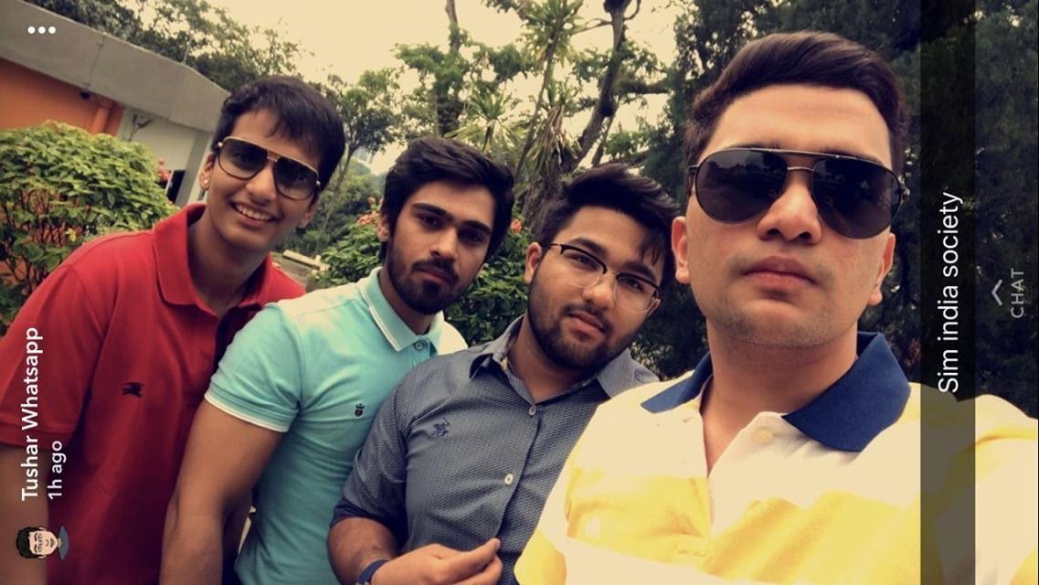 Naman with his squad. Photo courtesy: Naman Kaushal