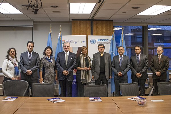 Annual Board Meeting of the India-UN Development Partnership Fund at New York. (Photo courtesy: UNOSSC