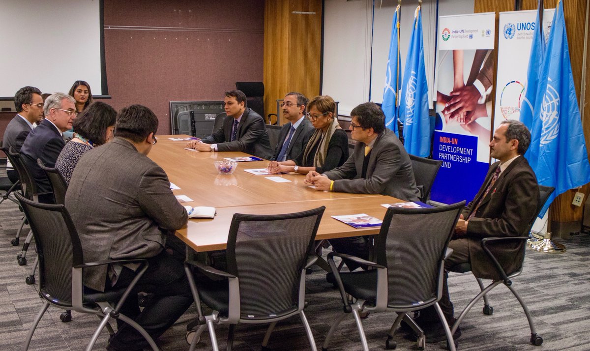 India-UN Development Partnership Fund board meeting in progress at New York (Photo courtesy: India-UN Development Partnership Fund