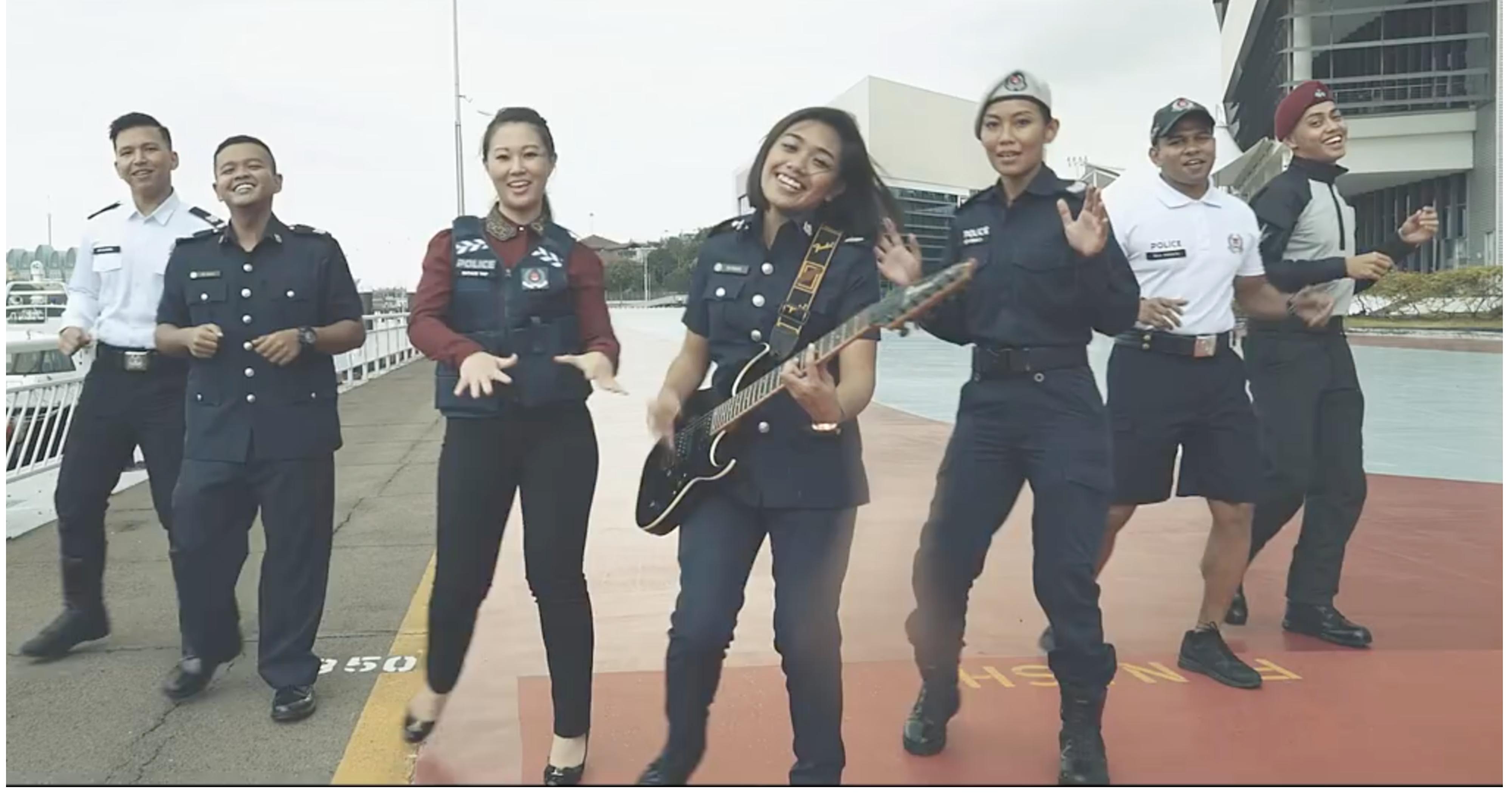 Singapore Police Force (SPF) have released a music video wishing all citizens Merry Christmas and a Happy New Year. Photo courtesy: Facebook page of SPF