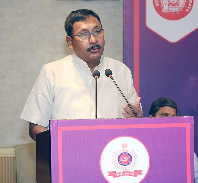 Indian Minister of State of Railways Rajen Gohain. Photo courtesy: Wikimedia