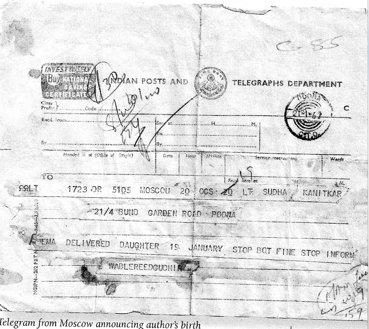 Ashwini Devare was born in Moscow during the height of Cold War. Courtesy: From the book 'Lost at 15, found at 50'