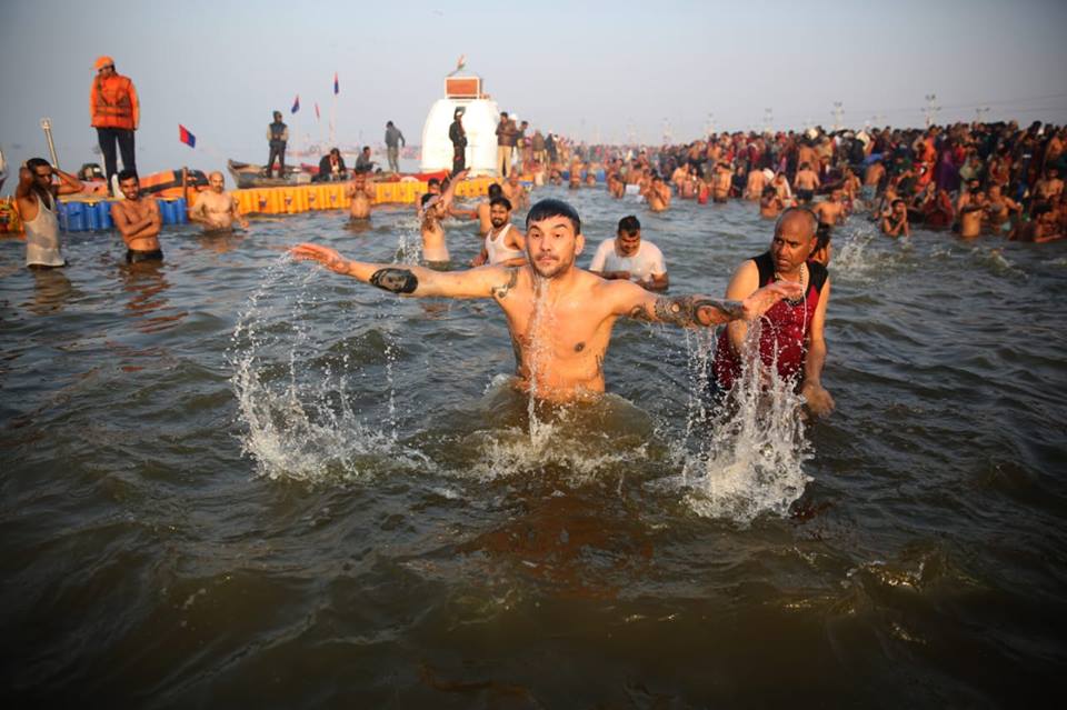 PBD delegates will take a holy dip in Sangam, the confluence of the sacred rivers Ganga, Yamuna and mythical Saraswati in the ongoing Kumbh Mela at Prayagraj. Photo courtesy: kumbh.gov.in
