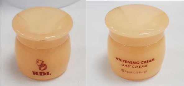 'RDL Babyface Whitening Cream' and ‘RDL Face Off Fade-Out Cream' were also found to contain mercury. Photo courtesy: HSA