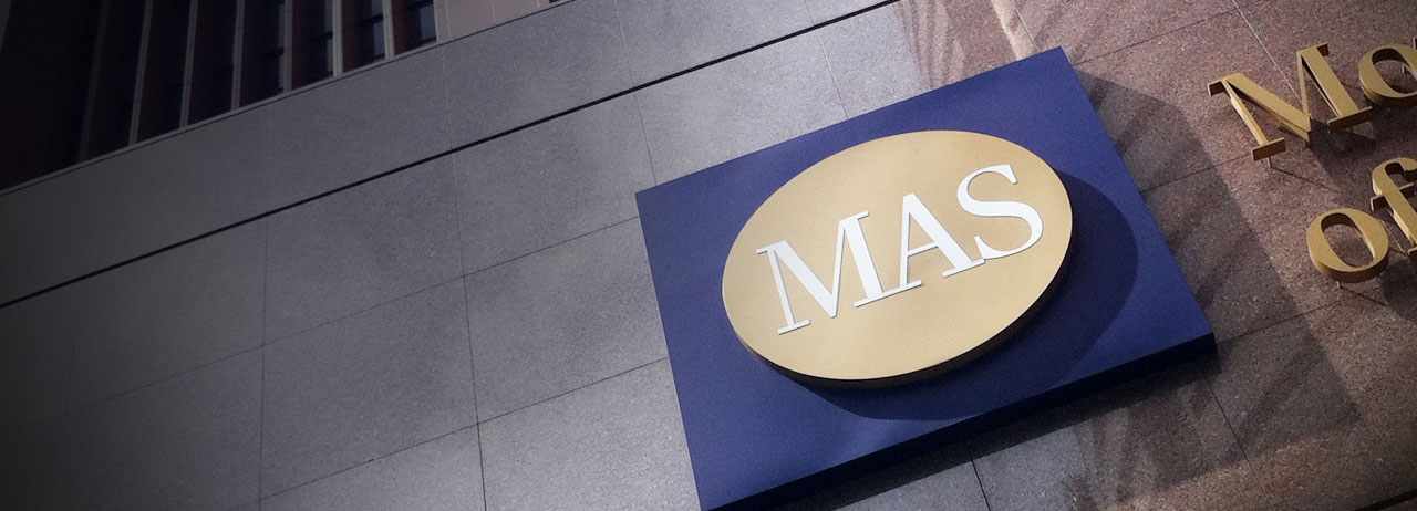 Monetary Authority of Singapore logo. Photo courtesy: MAS
