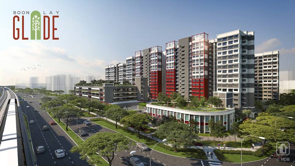 HDB  Boon Lay Glade comprises 6 residential blocks ranging from 15 to 17 storeys. The site used to house the Jurong Fire Station. The 7-storey training tower of the old fire station will be conserved to honour its unique heritage. Sections of the tower will be converted to house a heritage display and wall-climbing activities. Photo courtesy: Facebook page of HDB