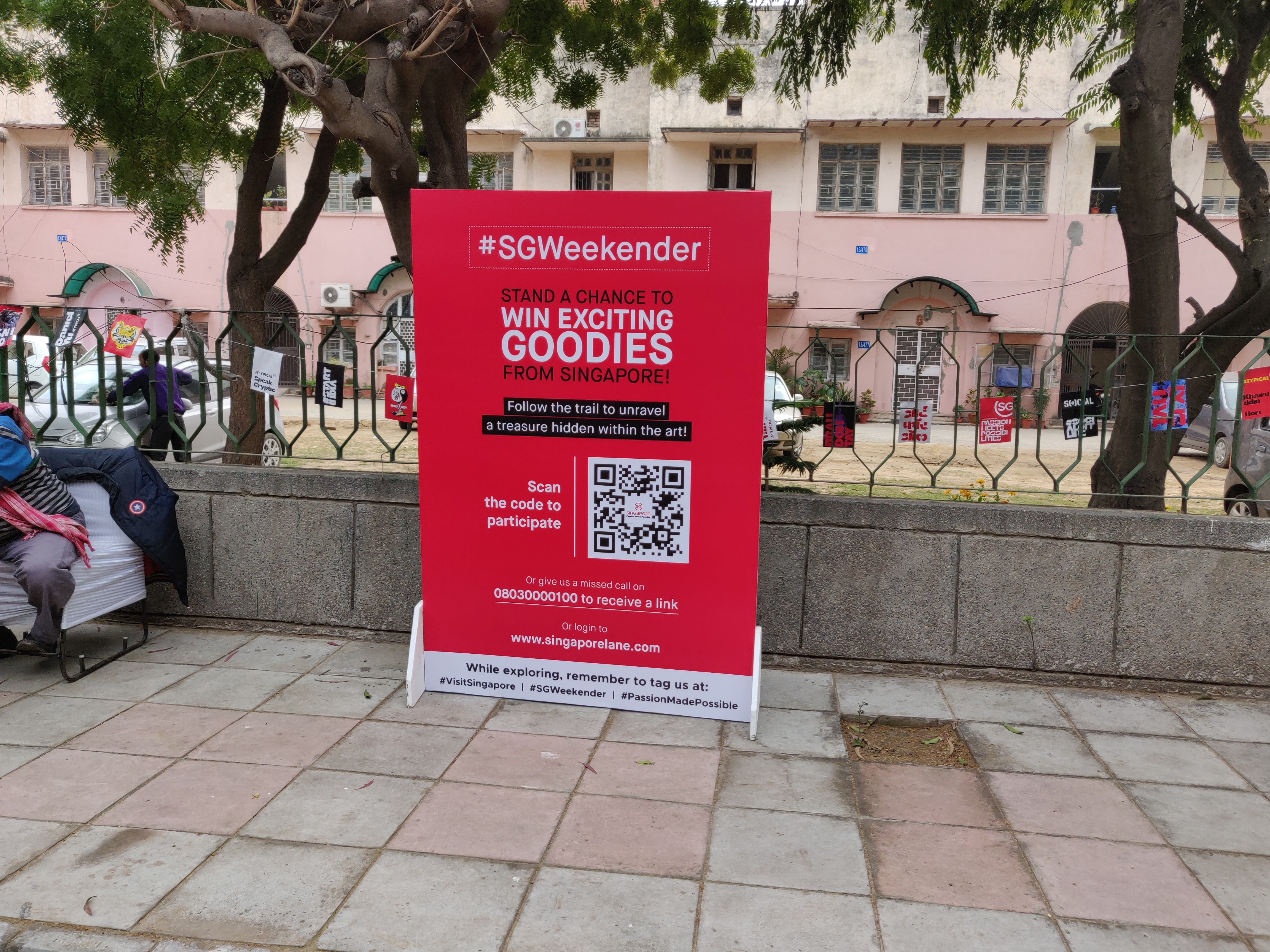 The Singapore Weekender was organised by the Singapore Tourism Board as part of the Lodhi Art Festival conducted by the St+art India Foundation. Photo: Connected to India