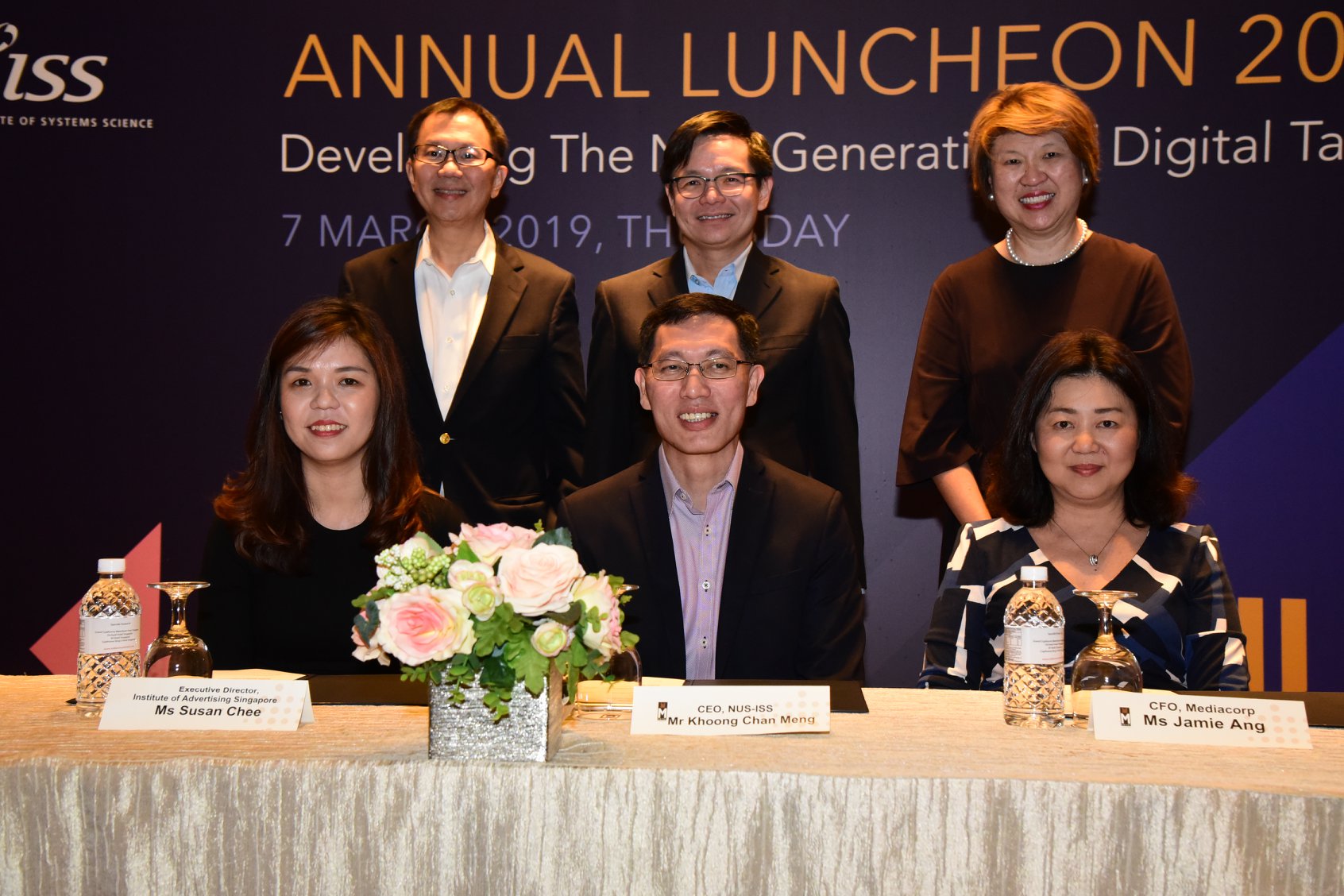 (left to right) Ms Susan Chee, Executive Director, Institute of Advertising, Singapore; Mr Khoong Chan Meng, CEO, NUS-ISS; Ms Jamie Ang, CFO, Mediacorp. Photo courtesy: NUS-ISS