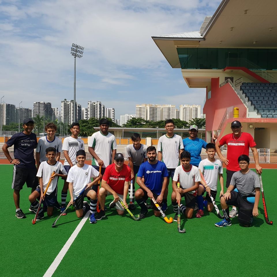  Members of SKA's hockey team present at the Sengkang Hockey Stadium in Singapore. Photo courtesy: SKA