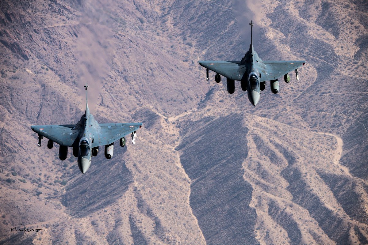 Indian Air Force's indigenous supersonic Light Combat Aircraft(LCA) Tejas Photo courtesy Indian Air Force