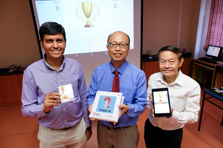 Supported by Temasek Foundation, NTU develops interactive educational tools trialled at MINDS. Photo courtesy: NTU
