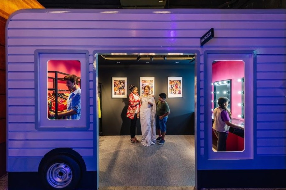 A classic dressing room housed in a trailer starts guests on their journey as budding stars finding the perfect outfit for their movie or premiere. Take the opportunity to snap a photo alongside one of Hindi cinema’s most popular actresses, Madhuri Dixit.